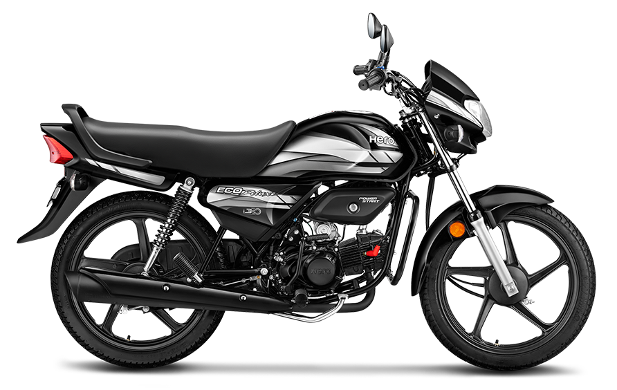 Moto Hero Eco Deluxe Negra Gris